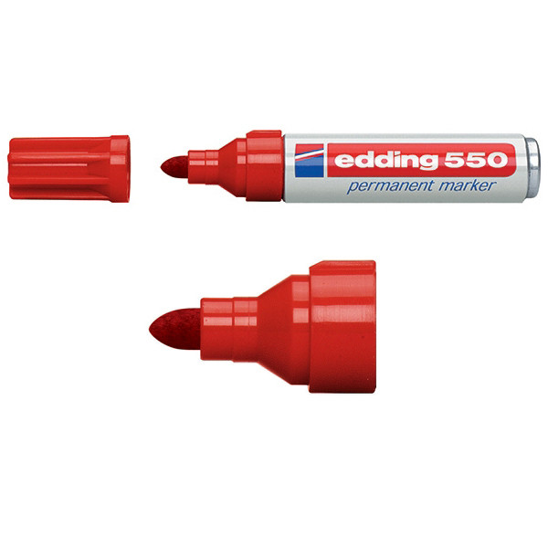 Edding Märkpenna permanent 3.0mm - 4.0mm | Edding 550 | röd 4-550002 200832 - 1