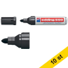 Märkpenna permanent 3.0mm - 4.0mm | Edding 550 | svart | 10st 239504 - 1