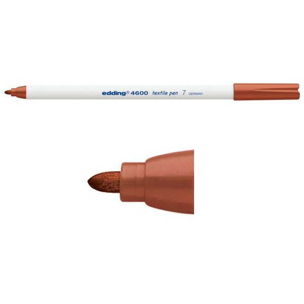 Edding Textilpenna 1.0mm | Edding 4600 | brun 4-4600007 200762 - 1