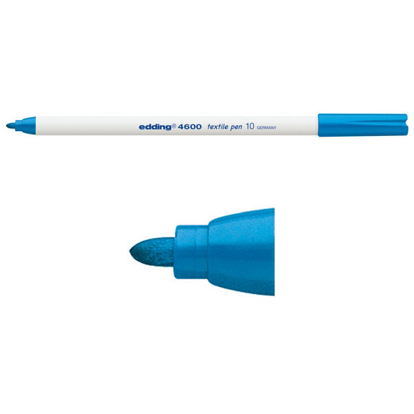 Edding Textilpenna 1.0mm | Edding 4600 | ljusblå 4-4600010 200768 - 1
