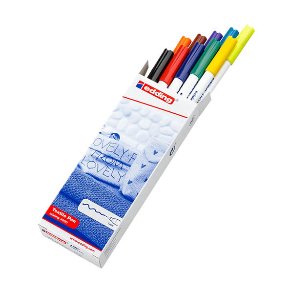 Textilpenna 1.0mm | Edding 4600 Basic | sorterade färger | 10st 404855 - 1
