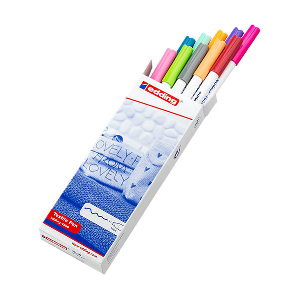 Textilpenna 1.0mm | Edding 4600 Fun | sorterade färger | 10st 404854 - 1