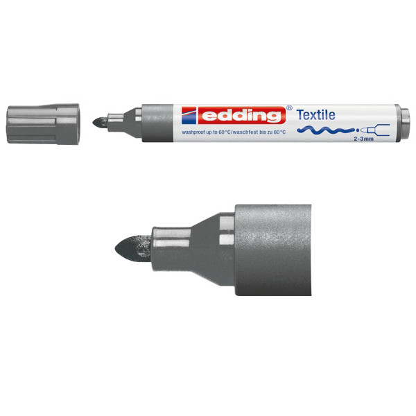 Edding Textilpenna 2.0mm - 3.0mm | Edding 4500 | grå 1047012 200740 - 1