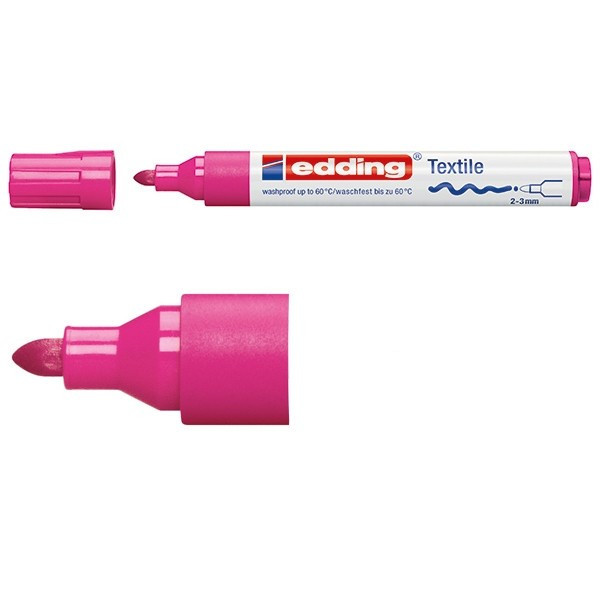 Edding Textilpenna 2.0mm - 3.0mm | Edding 4500 | neonlila 4-4500068 200886 - 1