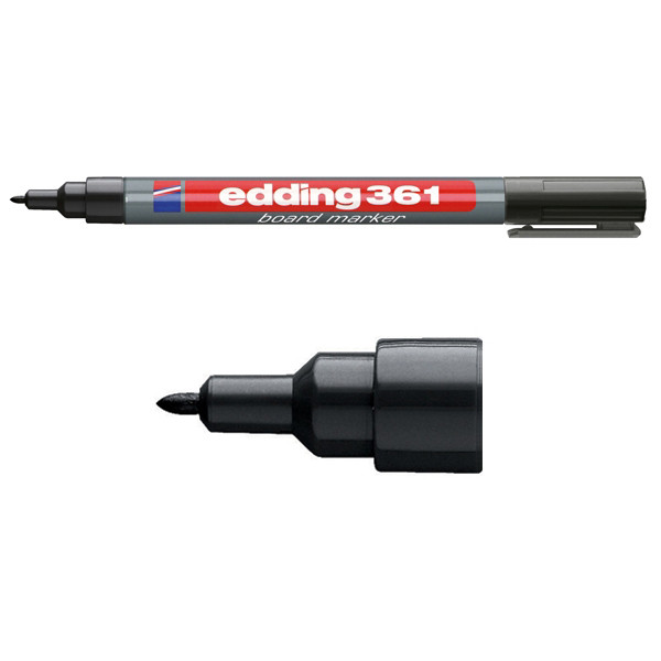 Edding Whiteboardpenna 1.0mm | Edding 361 | svart 4-361001 200654 - 1