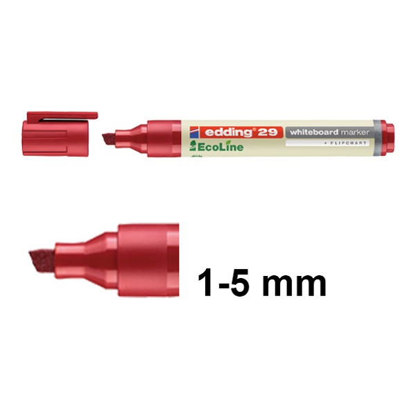 Edding Whiteboardpenna 1.0mm - 5.0mm | Edding 29 EcoLine | röd 4-29002 240352 - 1