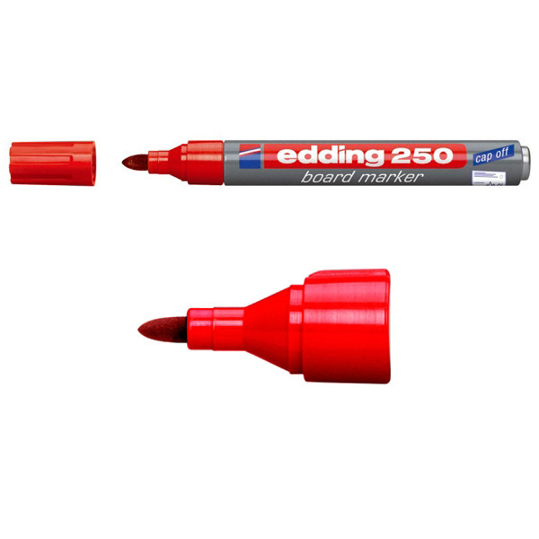 Edding Whiteboardpenna 1.5mm - 3.0mm | Edding 250 | röd 4-250002 200534 - 1