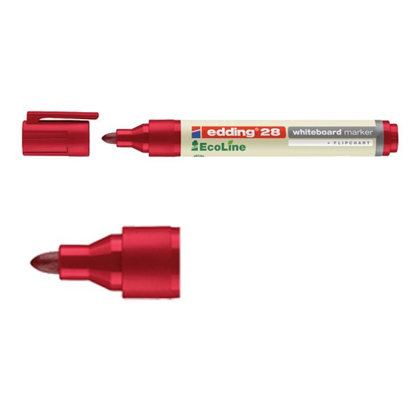 Edding Whiteboardpenna 1.5mm - 3.0mm | Edding 28 EcoLine | röd 4-28002 240348 - 1