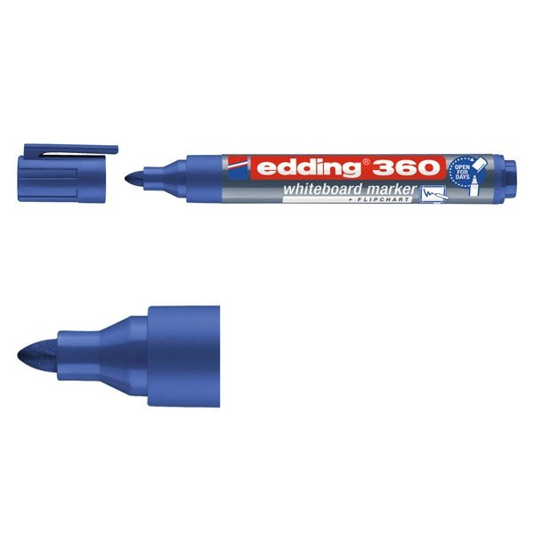 Edding Whiteboardpenna 1.5mm - 3.0mm | Edding 360 | blå 4-360003 240536 - 1