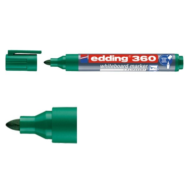 Edding Whiteboardpenna 1.5mm - 3.0mm | Edding 360 | grön 4-360004 240537 - 1