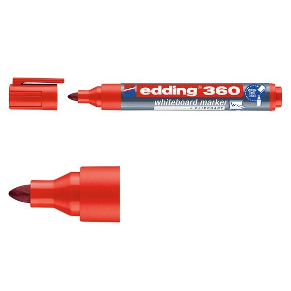 Edding Whiteboardpenna 1.5mm - 3.0mm | Edding 360 | röd 4-360002 240535 - 1