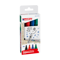 Whiteboardpenna 1.5mm - 3.0mm | Edding 360 | sorterade färger | 4st 232631