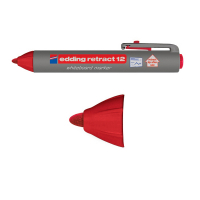 Edding Whiteboardpenna 1.5mm - 3.0mm | Edding Retract 12 | röd 4-12002 200850