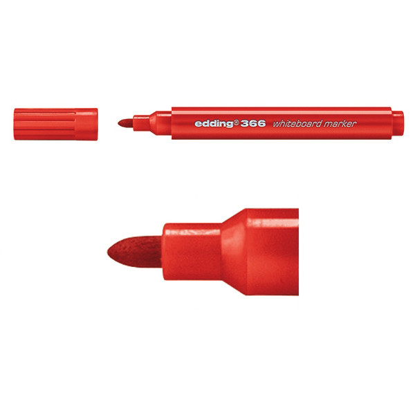 Edding Whiteboardpenna mini 1.0mm | Edding 366 | röd 4-366002 200880 - 1