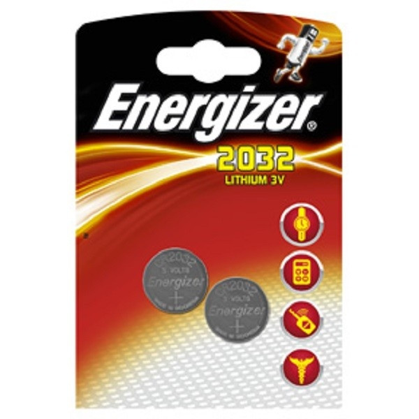 Energizer CR2032 Lithium knappcellsbatteri 2-pack $$ 635803 238340 - 1