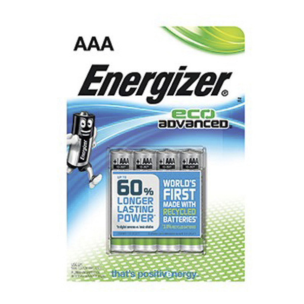 Energizer Eco Advanced AAA/LR3 batteri | 4-pack E300128100 238728 - 1