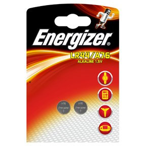Energizer LR44 Alkaline knappcellsbatteri | 2st ER08307 098909 - 1
