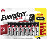 Energizer MAX MN1500 AA/LR6 batteri | 8st + 4-pack E301531600 238731