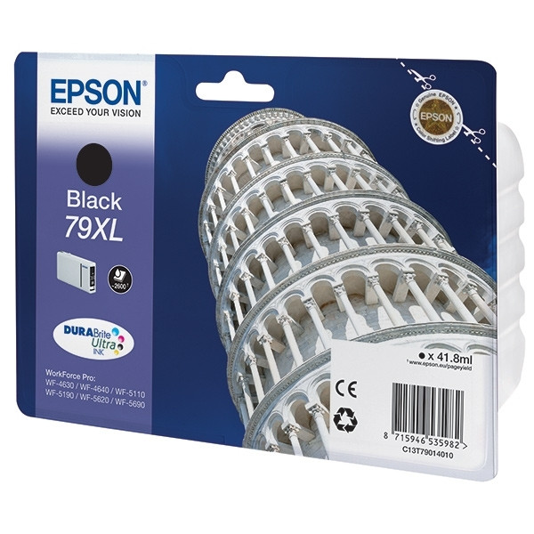 | Epson 79XL (T7901) svart bläckpatron hög kapacitet (original) 026652 - 1