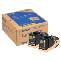 Epson 0606 (S050606) gul toner 2-pack (original) C13S050606 028306