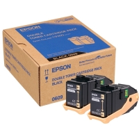 Epson 0609 (S050609) svart toner 2-pack (original) C13S050609 028300