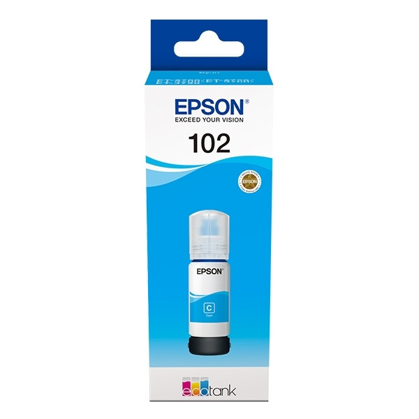 Epson 102 (C13T03R240) cyan bläckrefill (original) C13T03R240 027172 - 1