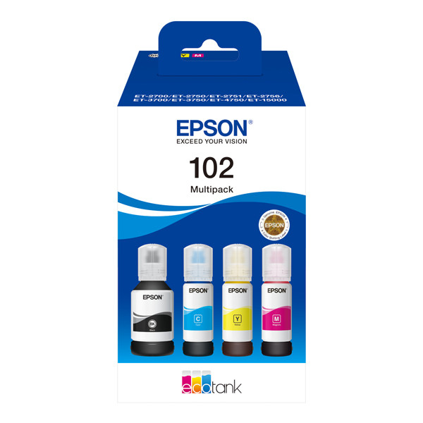 Epson 102 bläckrefill 4-pack (original) C13T03R640 652031 - 1