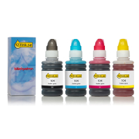 Epson 104 bläckrefill 4-pack (varumärket 123ink) C13T00P640C 127083