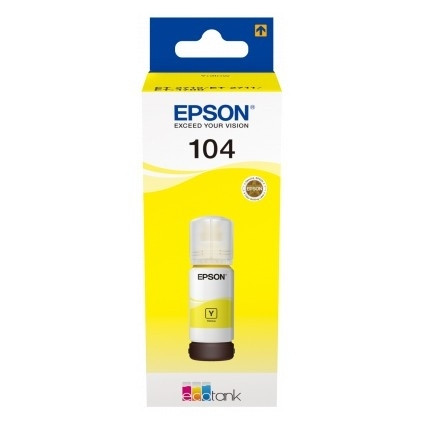 Epson 104 gul bläckrefill (original) C13T00P440 052088 - 1