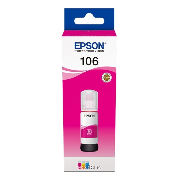 Epson 106 (C13T00R340) magenta bläckrefill (original) C13T00R340 027166 - 1