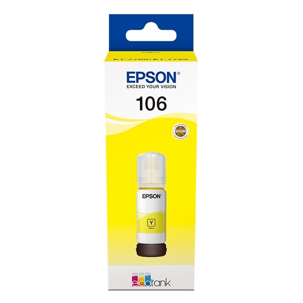 Epson 106 (C13T00R440) gul bläckrefill (original) C13T00R440 027168 - 1
