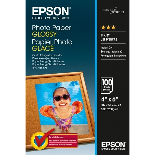 10x15cm 200g Epson C13S042548 fotopapper | Glossy | 100 ark 153004 - 1