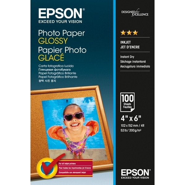 Epson 10x15cm 200g Epson S042548 fotopapper | Glossy | 100 ark C13S042548 153004 - 1