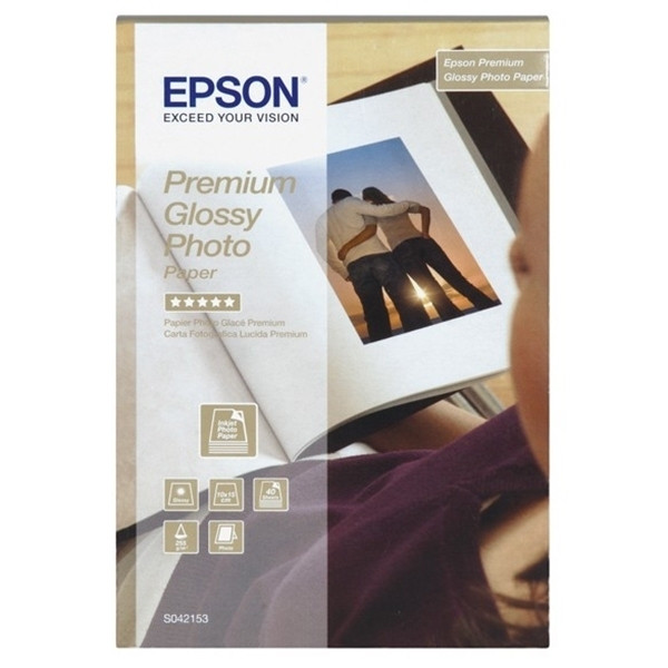 Epson 10x15cm 255g Epson S042153 fotopapper | Premium Glossy | 40 ark C13S042153 064652 - 1