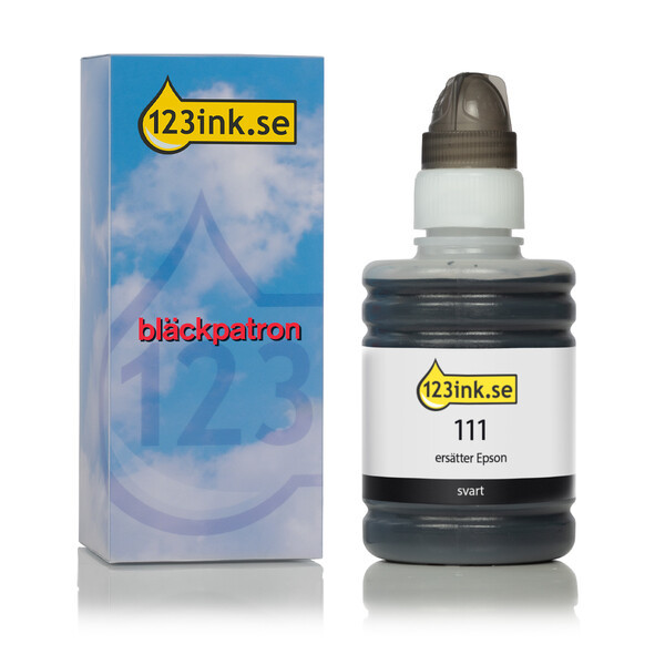 Epson 111 svart bläckrefill (varumärket 123ink) C13T03M140C 022575 - 1