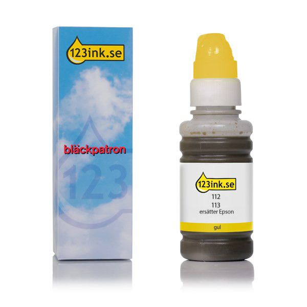 Epson 113 gul bläckrefill (varumärket 123ink) C13T06B440C 083487 - 1