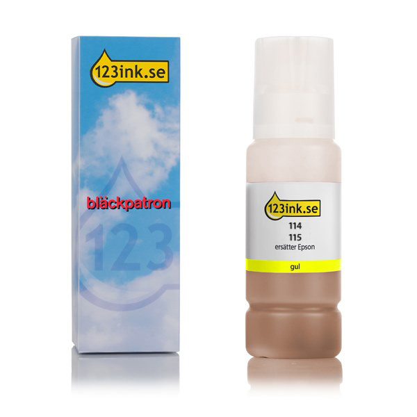 Epson 114 gul bläckrefill (varumärket 123ink) 083599 - 1