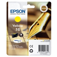 Epson 16XL (T1634) gul bläckpatron hög kapacitet (original) C13T16344010 C13T16344012 026536