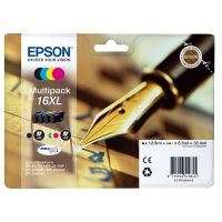 Epson 16XL (T1636) BK/C/M/Y bläckpatron 4-pack (original) C13T16364010 C13T16364012 026538