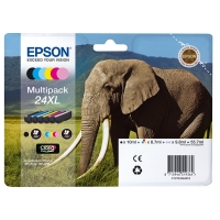 Epson 24XL (T2438) BK/C/M/Y/LC/LM bläckpatron 6-pack (original) C13T24384010 C13T24384011 026602