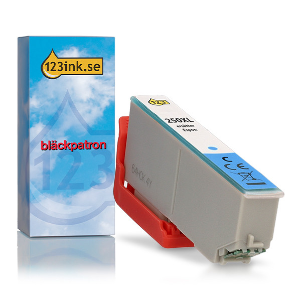 Epson 250XL cyan bläckpatron (varumärket 123ink) 652099 - 1