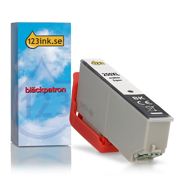 Epson 250XL svart bläckpatron (varumärket 123ink) 652097 - 1