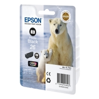 Epson 26XL (T2631) fotosvart bläckpatron hög kapacitet (original) C13T26314010 C13T26314012 C13T26314022 026510