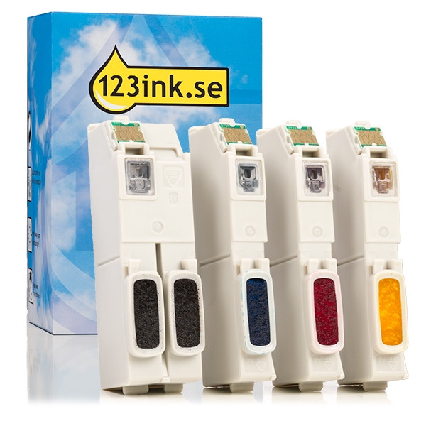 Epson 26XL (T2636) BK/C/M/Y bläckpatron 4-pack (varumärket 123ink) C13T26324012C C13T26364010C 026606 - 1