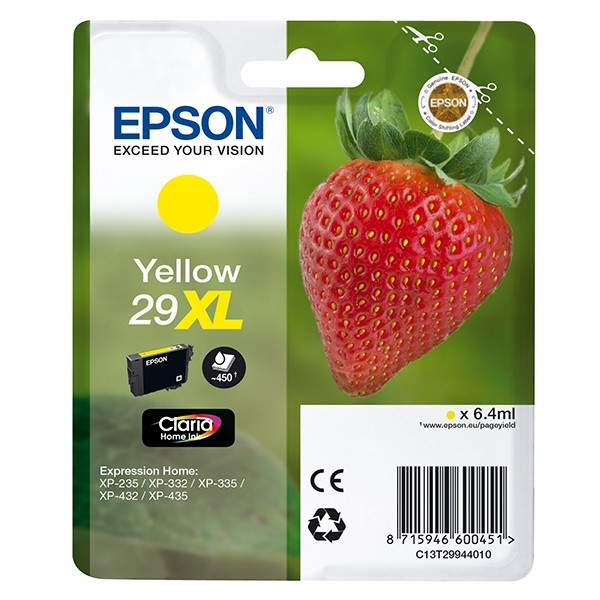 Epson 29XL (T2994) gul bläckpatron hög kapacitet (original) C13T29944010 C13T29944012 026842 - 1