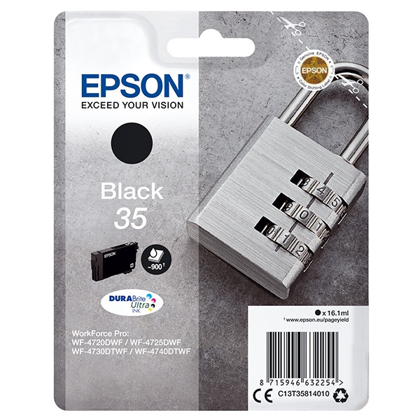 Epson 35 (T3581) svart bläckpatron (original) C13T35814010 027026 - 1