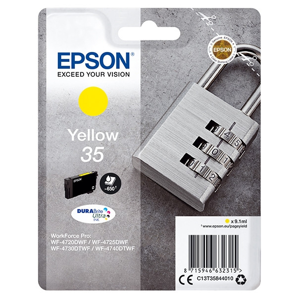 Epson 35 (T3584) gul bläckpatron (original) C13T35844010 027032 - 1