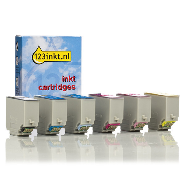 Epson 378XL | Epson 478XL BK/C/M/Y/GY/R bläckpatron 6-pack (varumärket 123ink) C13T379D4010C 127069 - 1