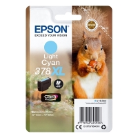 Epson 378XL (T3795) ljus cyan bläckpatron hög kapacitet (original) C13T37954010 027118