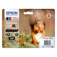 Epson 378XL (T3798) BK/C/M/Y/LC/LM bläckpatron 6-pack (original) C13T37984010 027124